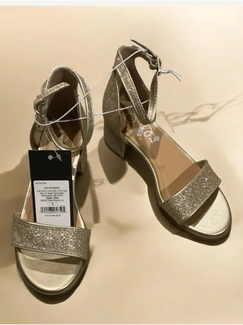 Buy 1 get one 50% off Kids' Fannie Heeled Sandals - art class™ Gold 1